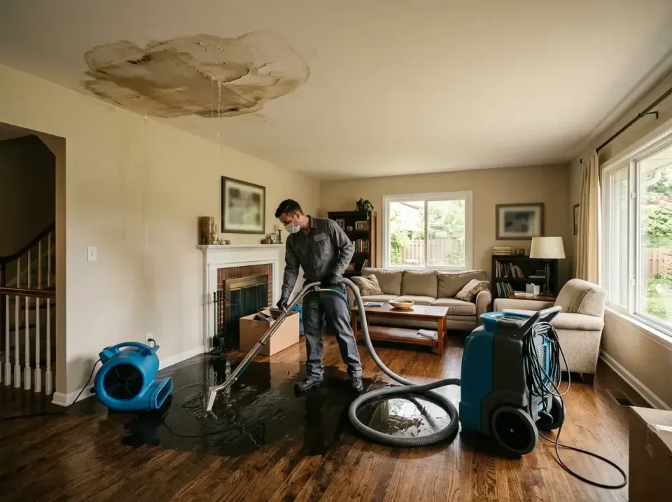attic-pipe-burst-ceiling-drip-008 — frequently asked questions, Water Damage Restoration & Carpet Care in Mayo, MD